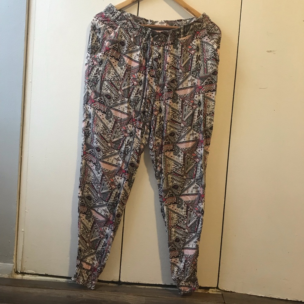 H&M boho high waisted pants